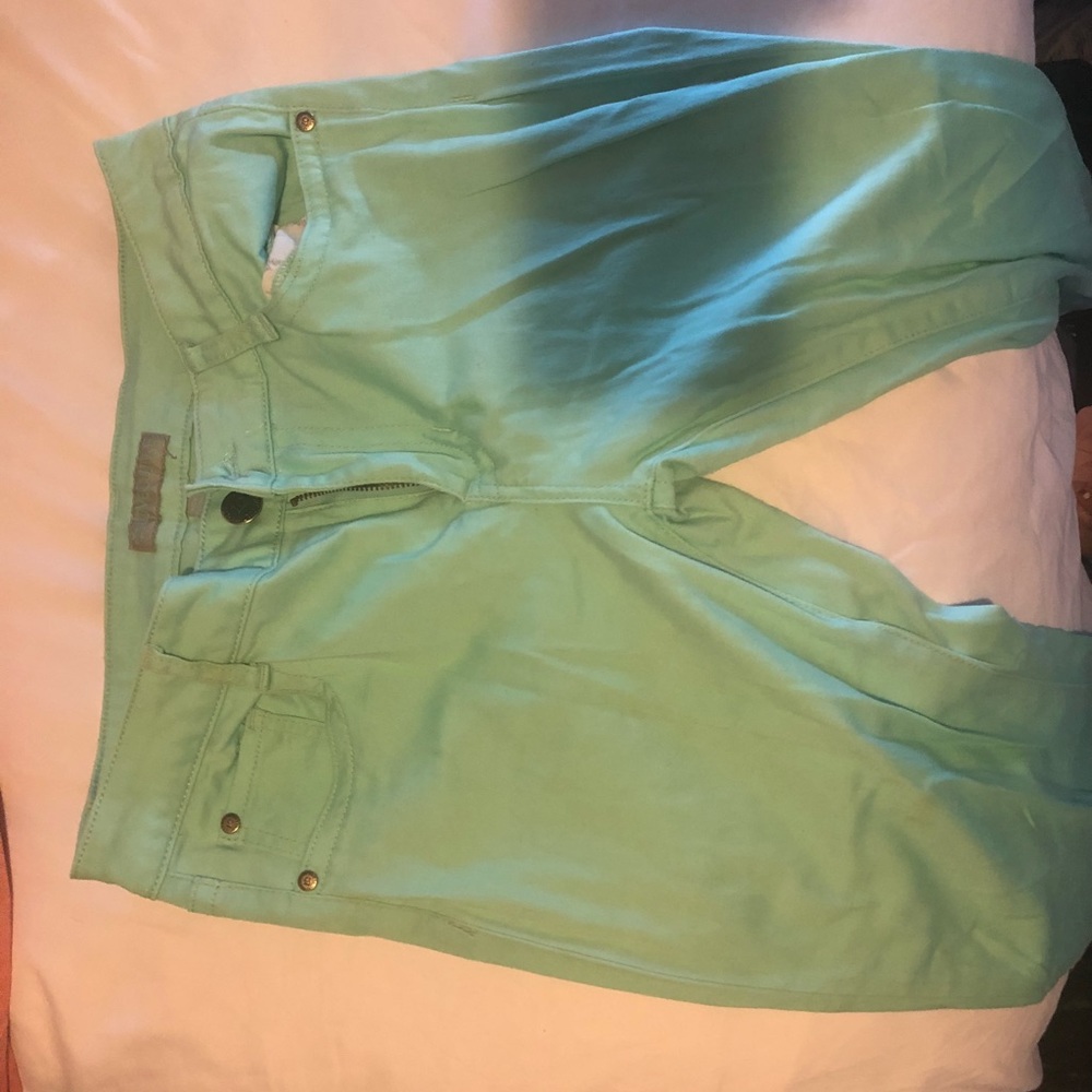Mint skinny jeans
